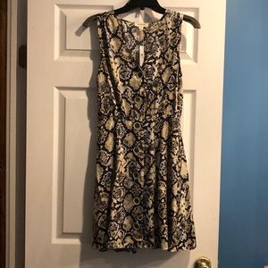 Ladies Snakeskin Print Dress